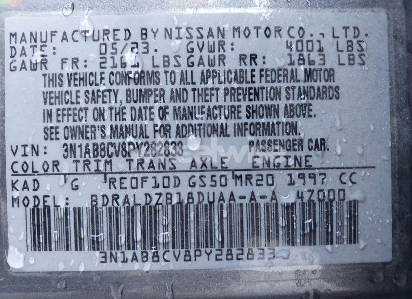 Photo 9 of 2023 Nissan Sentra SV XTRONIC CVT (VIN 3N1AB8CV8PY282833)