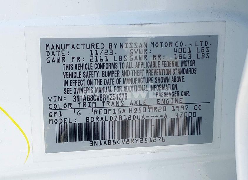 Photo 9 of 2024 Nissan Sentra SV XTRONIC CVT (VIN 3N1AB8CV8RY251276)