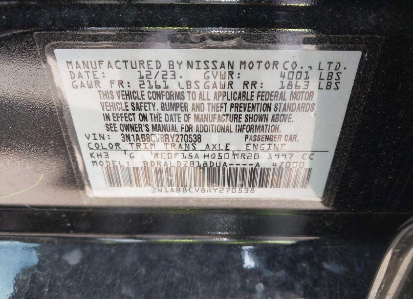 Photo 9 of 2024 Nissan Sentra SV XTRONIC CVT (VIN 3N1AB8CV8RY270538)