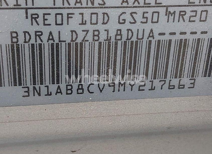 Photo 9 of 2021 Nissan Sentra SV XTRONIC CVT (VIN 3N1AB8CV9MY217663)