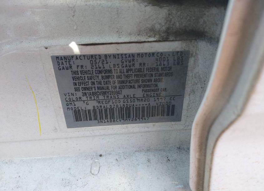 Photo 9 of 2021 Nissan Sentra SV XTRONIC CVT (VIN 3N1AB8CV9MY289947)