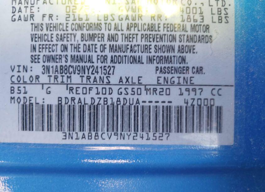 Photo 9 of 2022 Nissan Sentra SV XTRONIC CVT (VIN 3N1AB8CV9NY241527)