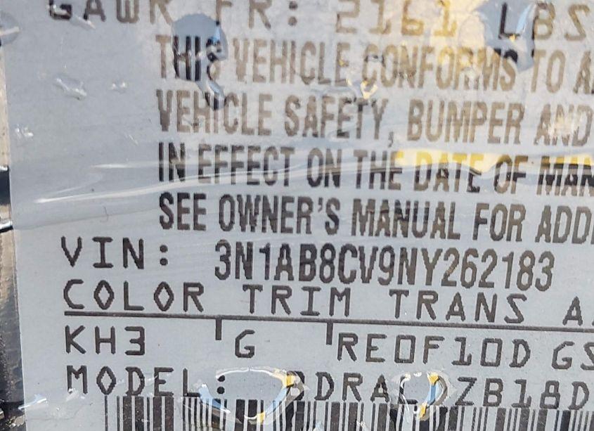 Photo 9 of 2022 Nissan Sentra SV XTRONIC CVT (VIN 3N1AB8CV9NY262183)