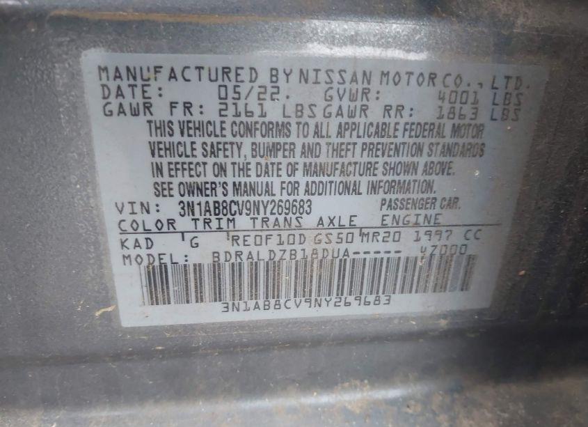 Photo 9 of 2022 Nissan Sentra SV XTRONIC CVT (VIN 3N1AB8CV9NY269683)