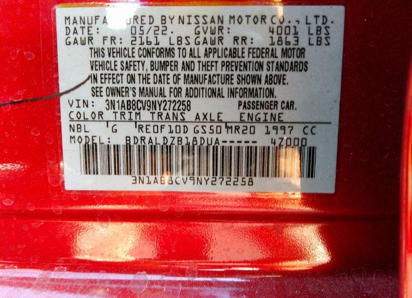 Photo 9 of 2022 Nissan Sentra SV XTRONIC CVT (VIN 3N1AB8CV9NY272258)