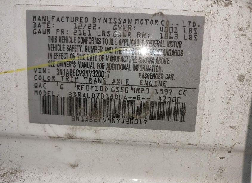 Photo 9 of 2022 Nissan Sentra SV XTRONIC CVT (VIN 3N1AB8CV9NY320017)