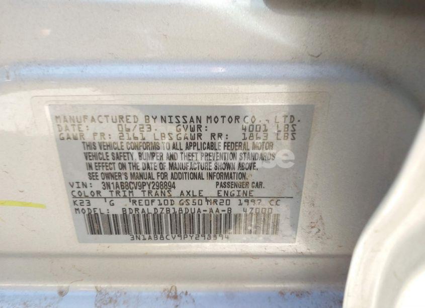 Photo 9 of 2023 Nissan Sentra SV XTRONIC CVT (VIN 3N1AB8CV9PY298894)