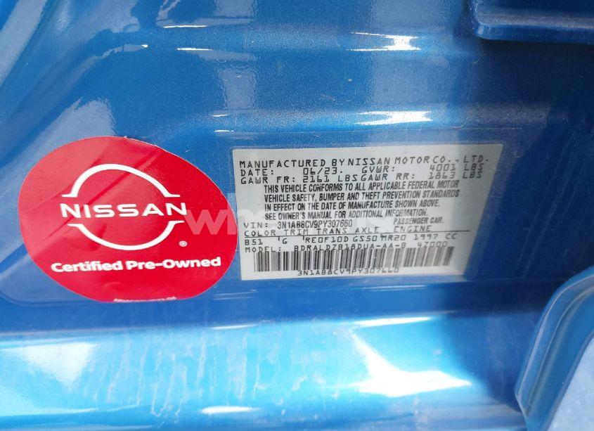 Photo 9 of 2023 Nissan Sentra SV XTRONIC CVT (VIN 3N1AB8CV9PY307660)