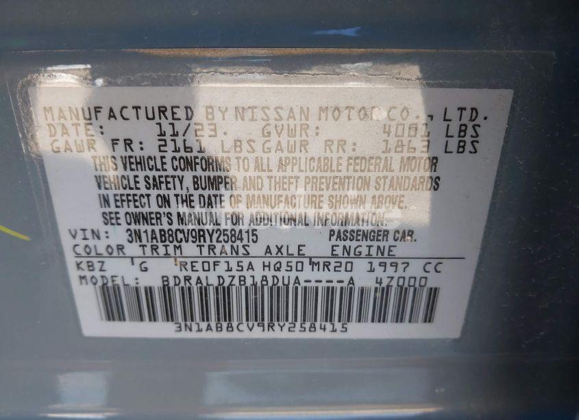 Photo 9 of 2024 Nissan Sentra SV XTRONIC CVT (VIN 3N1AB8CV9RY258415)