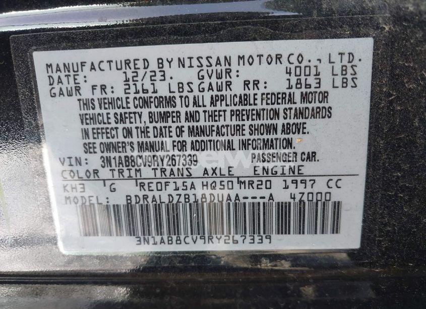 Photo 9 of 2024 Nissan Sentra SV XTRONIC CVT (VIN 3N1AB8CV9RY267339)