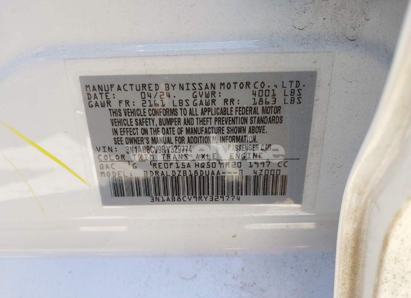 Photo 9 of 2024 Nissan Sentra SV XTRONIC CVT (VIN 3N1AB8CV9RY329774)