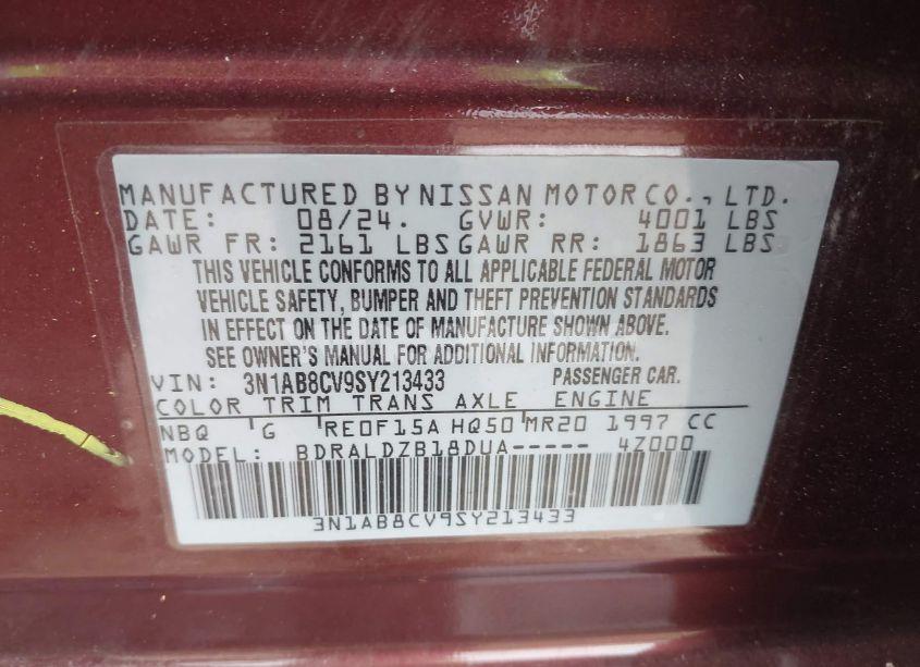 Photo 9 of 2025 Nissan Sentra SV (VIN 3N1AB8CV9SY213433)