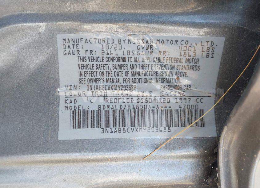 Photo 9 of 2021 Nissan Sentra SV XTRONIC CVT (VIN 3N1AB8CVXMY203688)