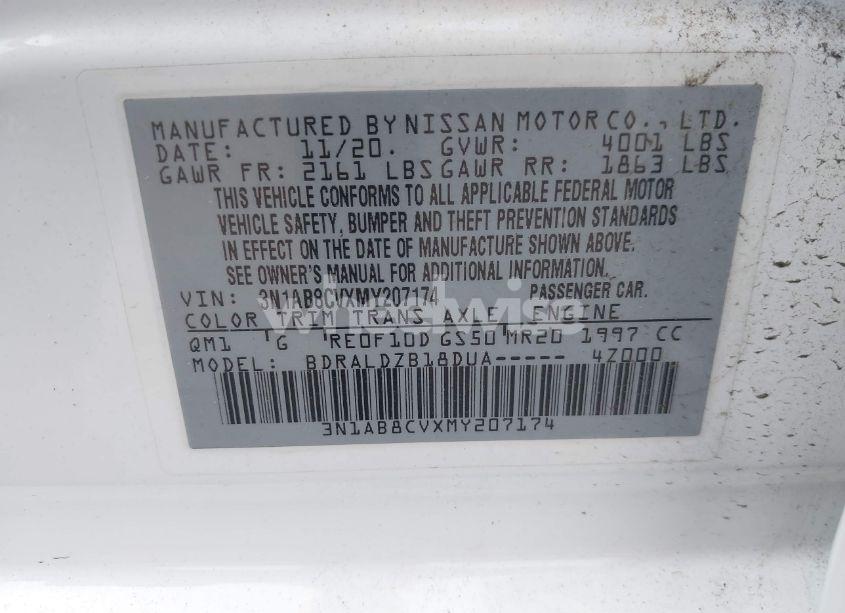 Photo 9 of 2021 Nissan Sentra SV XTRONIC CVT (VIN 3N1AB8CVXMY207174)