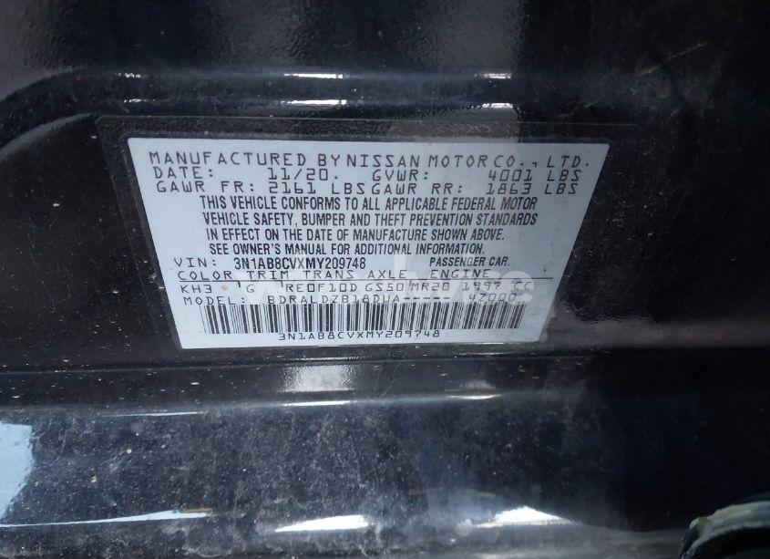 Photo 9 of 2021 Nissan Sentra SV XTRONIC CVT (VIN 3N1AB8CVXMY209748)