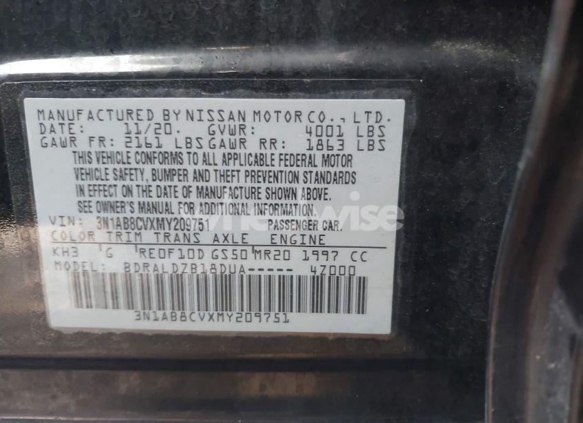 Photo 9 of 2021 Nissan Sentra SV XTRONIC CVT (VIN 3N1AB8CVXMY209751)