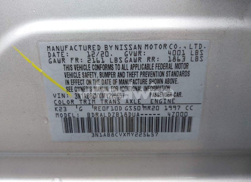 Photo 9 of 2021 Nissan Sentra SV XTRONIC CVT (VIN 3N1AB8CVXMY225657)