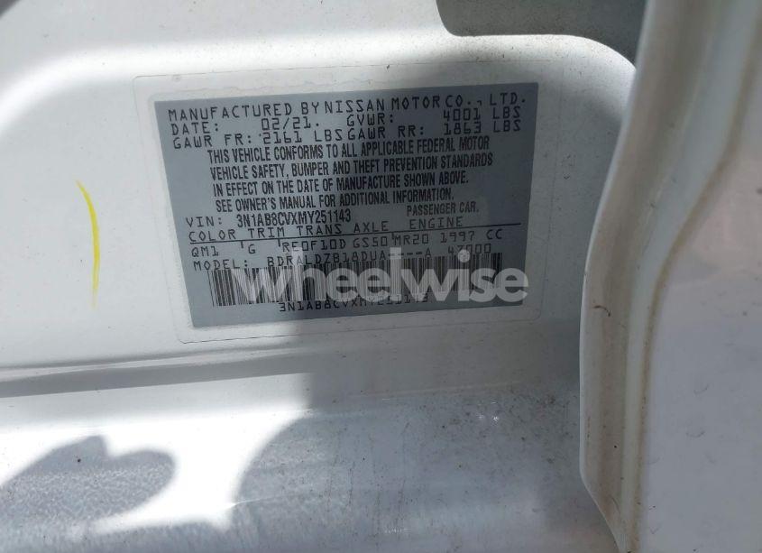 Photo 9 of 2021 Nissan Sentra SV XTRONIC CVT (VIN 3N1AB8CVXMY251143)