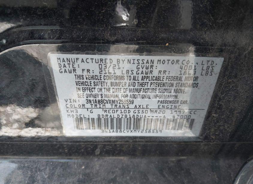 Photo 9 of 2021 Nissan Sentra SV XTRONIC CVT (VIN 3N1AB8CVXMY258559)