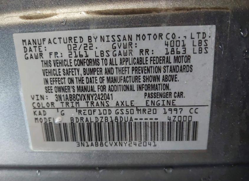 Photo 9 of 2022 Nissan Sentra SV XTRONIC CVT (VIN 3N1AB8CVXNY242041)