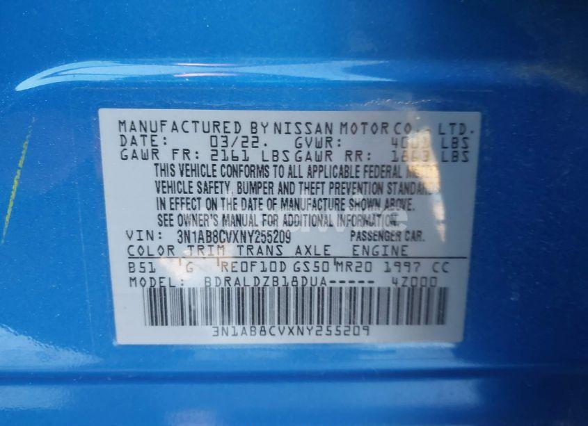 Photo 9 of 2022 Nissan Sentra SV XTRONIC CVT (VIN 3N1AB8CVXNY255209)