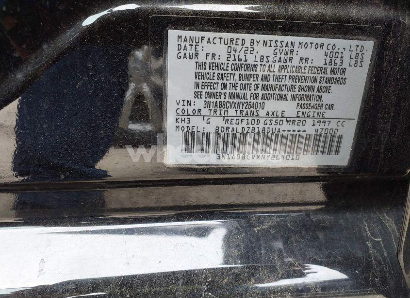 Photo 9 of 2022 Nissan Sentra SV XTRONIC CVT (VIN 3N1AB8CVXNY264010)