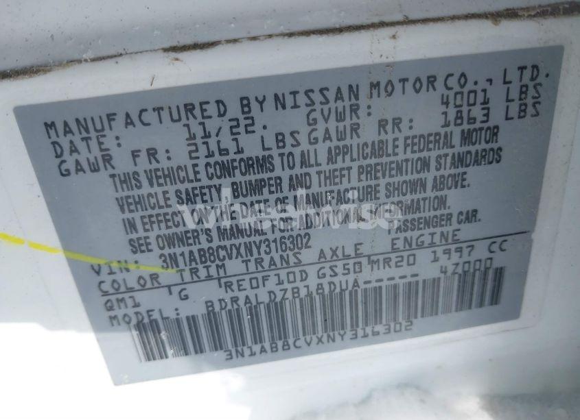 Photo 9 of 2022 Nissan Sentra SV XTRONIC CVT (VIN 3N1AB8CVXNY316302)