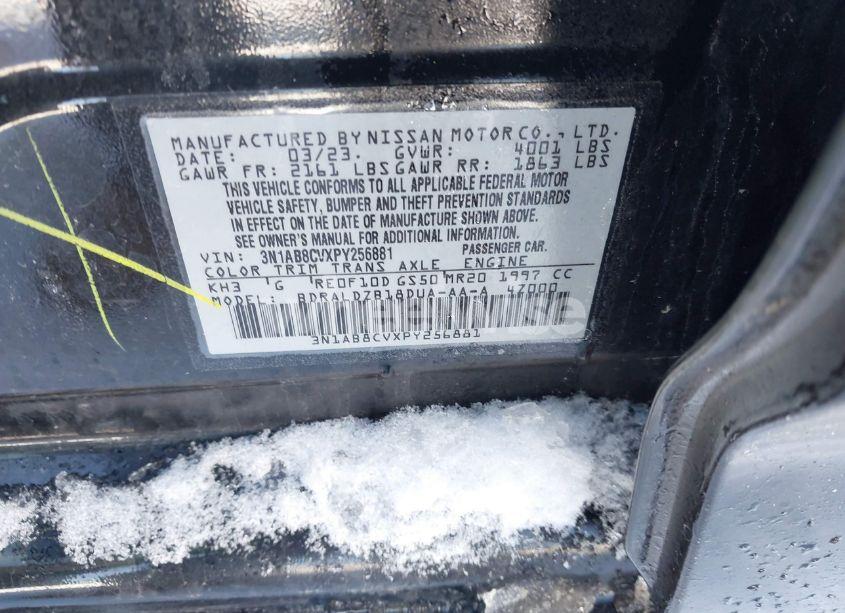 Photo 9 of 2023 Nissan Sentra SV XTRONIC CVT (VIN 3N1AB8CVXPY256881)