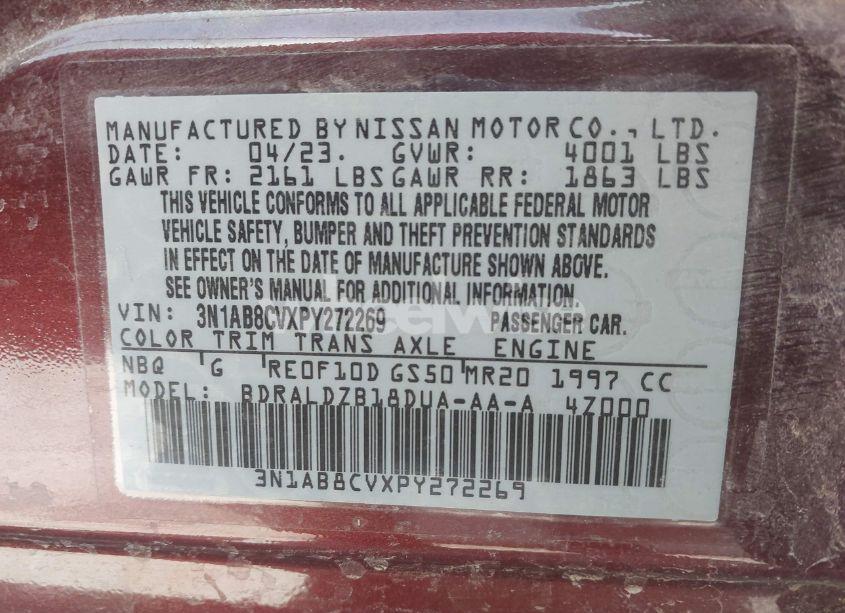 Photo 9 of 2023 Nissan Sentra SV XTRONIC CVT (VIN 3N1AB8CVXPY272269)