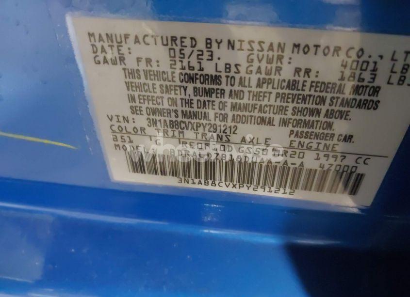 Photo 9 of 2023 Nissan Sentra SV XTRONIC CVT (VIN 3N1AB8CVXPY291212)