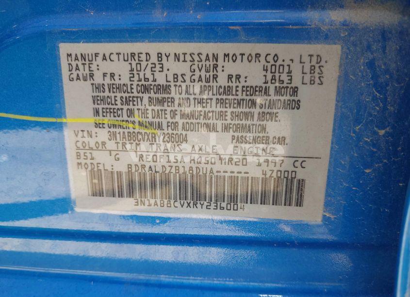 Photo 9 of 2024 Nissan Sentra SV XTRONIC CVT (VIN 3N1AB8CVXRY236004)