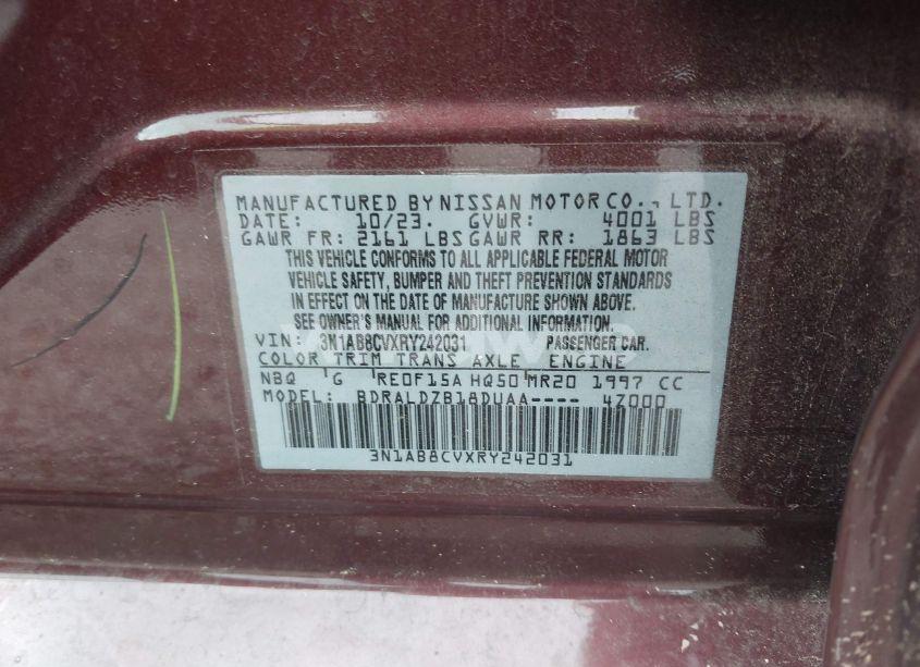 Photo 9 of 2024 Nissan Sentra SV XTRONIC CVT (VIN 3N1AB8CVXRY242031)