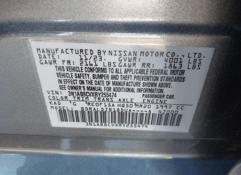 Photo 9 of 2024 Nissan Sentra SV XTRONIC CVT (VIN 3N1AB8CVXRY255474)