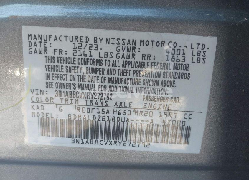 Photo 9 of 2024 Nissan Sentra SV XTRONIC CVT (VIN 3N1AB8CVXRY272792)