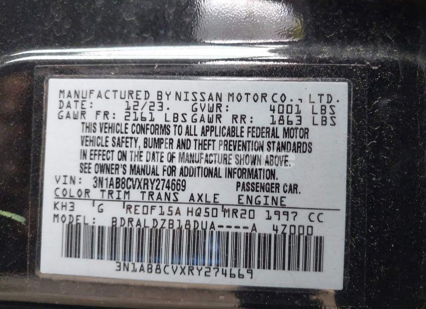 Photo 9 of 2024 Nissan Sentra SV XTRONIC CVT (VIN 3N1AB8CVXRY274669)