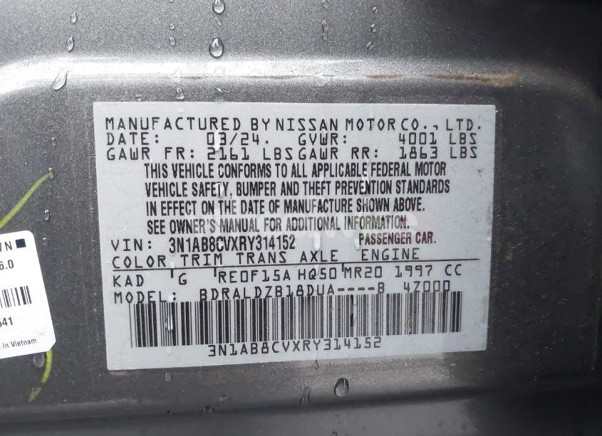 Photo 9 of 2024 Nissan Sentra SV XTRONIC CVT (VIN 3N1AB8CVXRY314152)