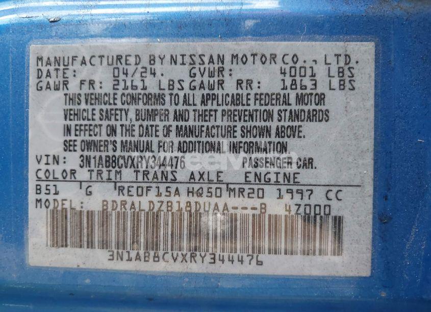 Photo 9 of 2024 Nissan Sentra SV (VIN 3N1AB8CVXRY344476)