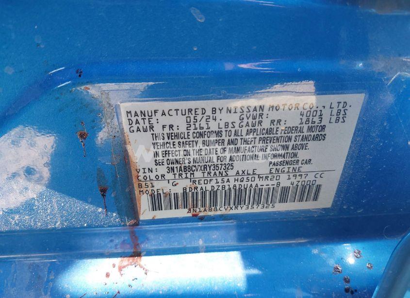 Photo 9 of 2024 Nissan Sentra SV XTRONIC CVT (VIN 3N1AB8CVXRY357325)