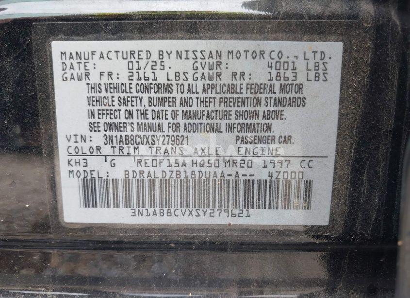 Photo 9 of 2025 Nissan Sentra SV (VIN 3N1AB8CVXSY279621)