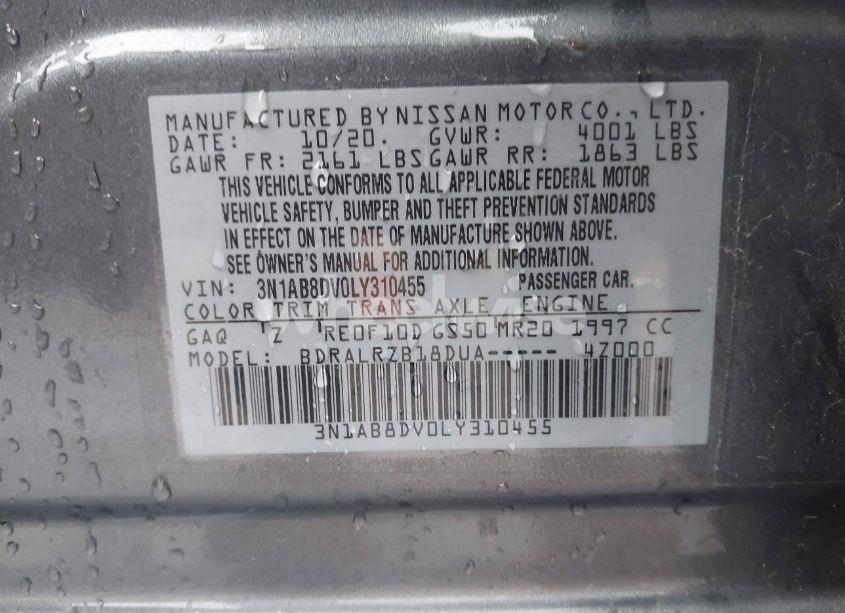 Photo 9 of 2020 Nissan Sentra SR XTRONIC CVT (VIN 3N1AB8DV0LY310455)