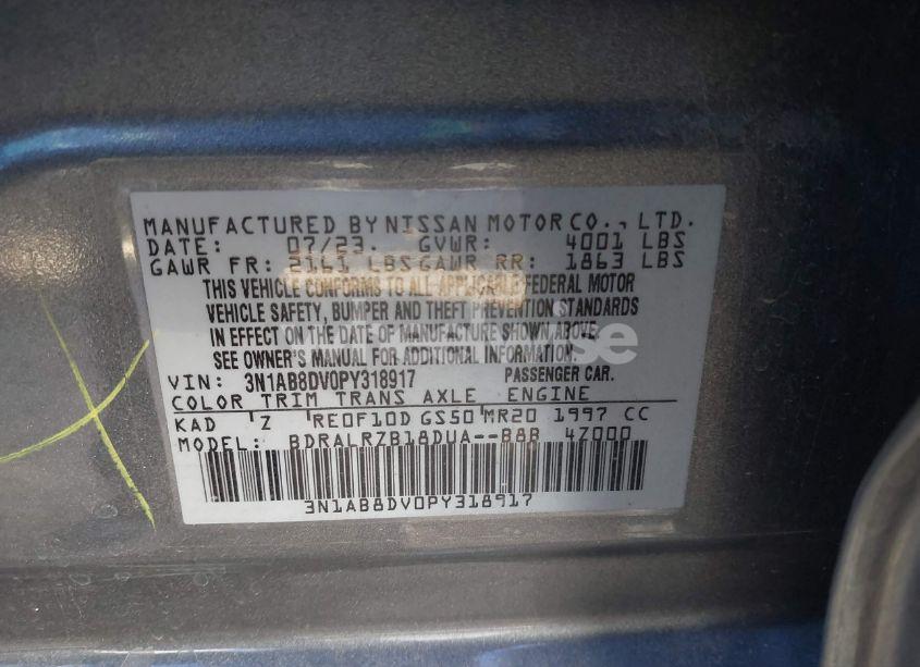 Photo 9 of 2023 Nissan Sentra SR XTRONIC CVT (VIN 3N1AB8DV0PY318917)