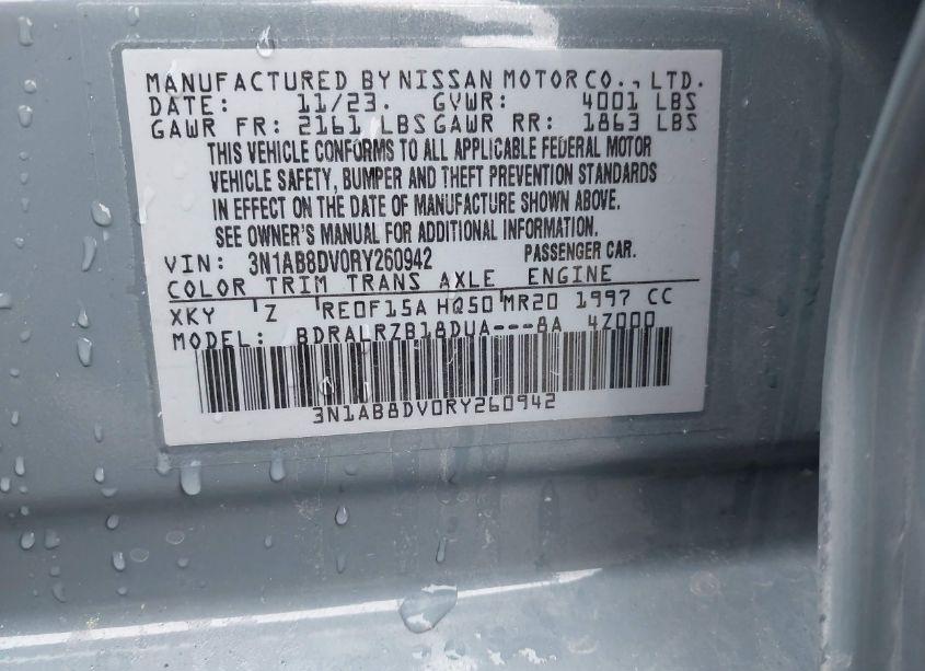 Photo 9 of 2024 Nissan Sentra SR XTRONIC CVT (VIN 3N1AB8DV0RY260942)