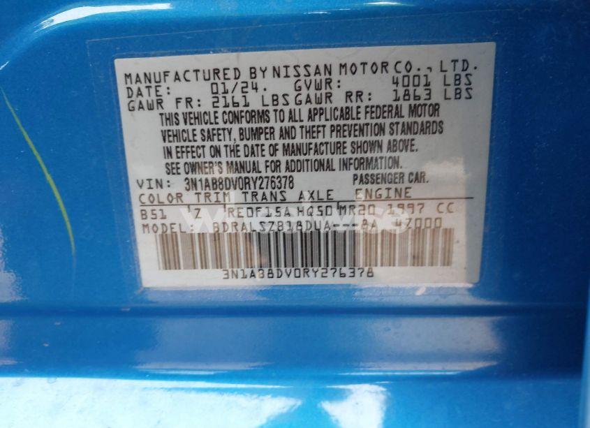 Photo 9 of 2024 Nissan Sentra SR XTRONIC CVT (VIN 3N1AB8DV0RY276378)