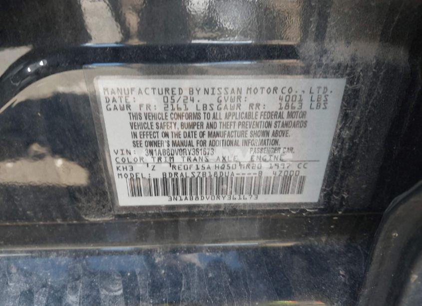 Photo 9 of 2024 Nissan Sentra SR XTRONIC CVT (VIN 3N1AB8DV0RY361673)