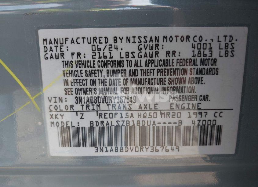 Photo 9 of 2024 Nissan Sentra SR XTRONIC CVT (VIN 3N1AB8DV0RY367649)