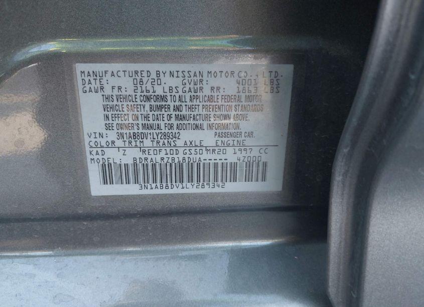 Photo 9 of 2020 Nissan Sentra SR XTRONIC CVT (VIN 3N1AB8DV1LY289342)
