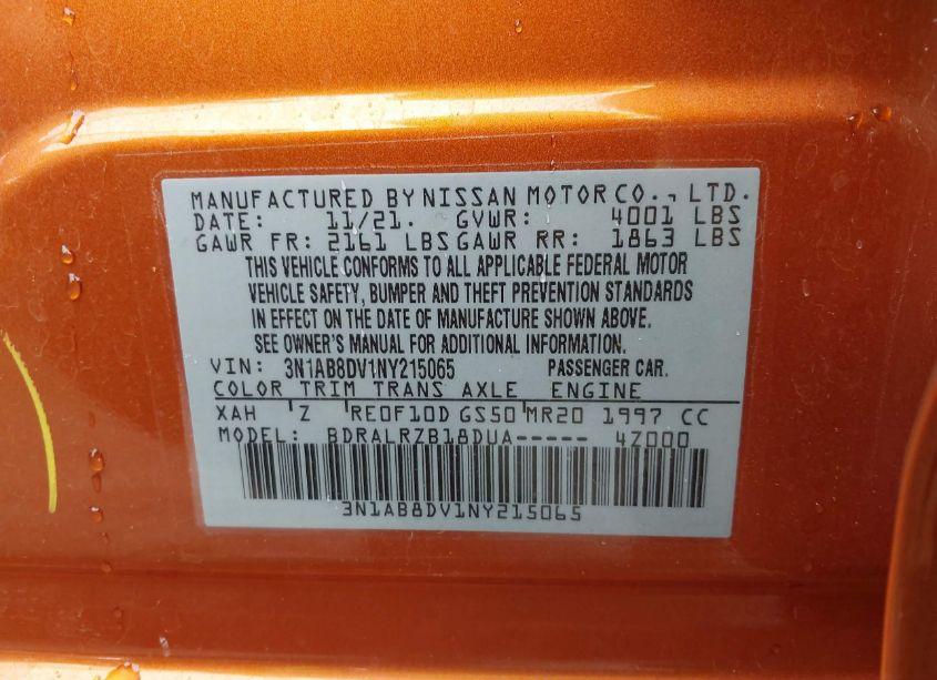 Photo 9 of 2022 Nissan Sentra SR XTRONIC CVT (VIN 3N1AB8DV1NY215065)