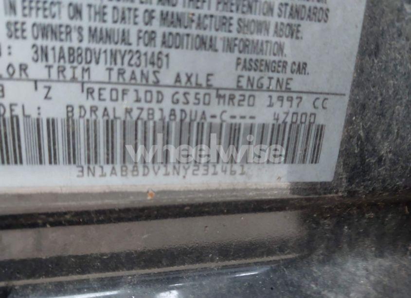 Photo 9 of 2022 Nissan Sentra SR XTRONIC CVT (VIN 3N1AB8DV1NY231461)