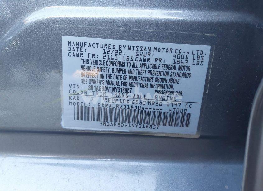 Photo 9 of 2022 Nissan Sentra SR XTRONIC CVT (VIN 3N1AB8DV1NY318857)