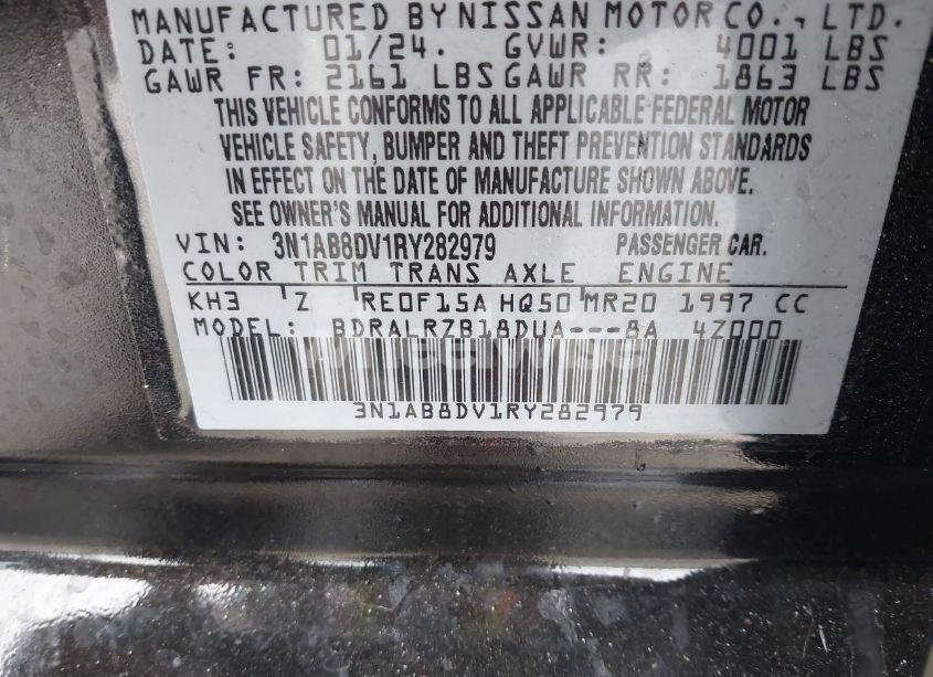Photo 9 of 2024 Nissan Sentra SR XTRONIC CVT (VIN 3N1AB8DV1RY282979)